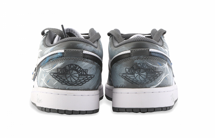 Jordan Air Jordan 1 Hypnotic Sea Blue Anti Slip Wear Resistant Low Top Vintage Basketball Shoes Unisex Gray купить в интернет-магазине Yoocart с быстрой доставкой по России.