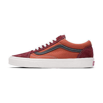 Vans Old Skool Low Top Skateboard Shoes Unisex Orange Red