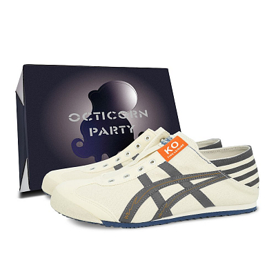 Onitsuka Tiger MEXICO 66 Casual Shoes Unisex Low-Top Beige/Orange/Gray