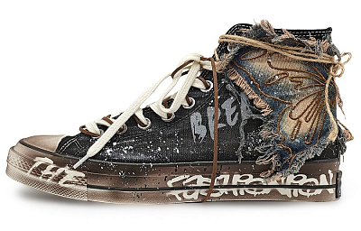Converse Chuck 70 Abrasion Resistant High Top Canvas Shoes Unisex Black Brown