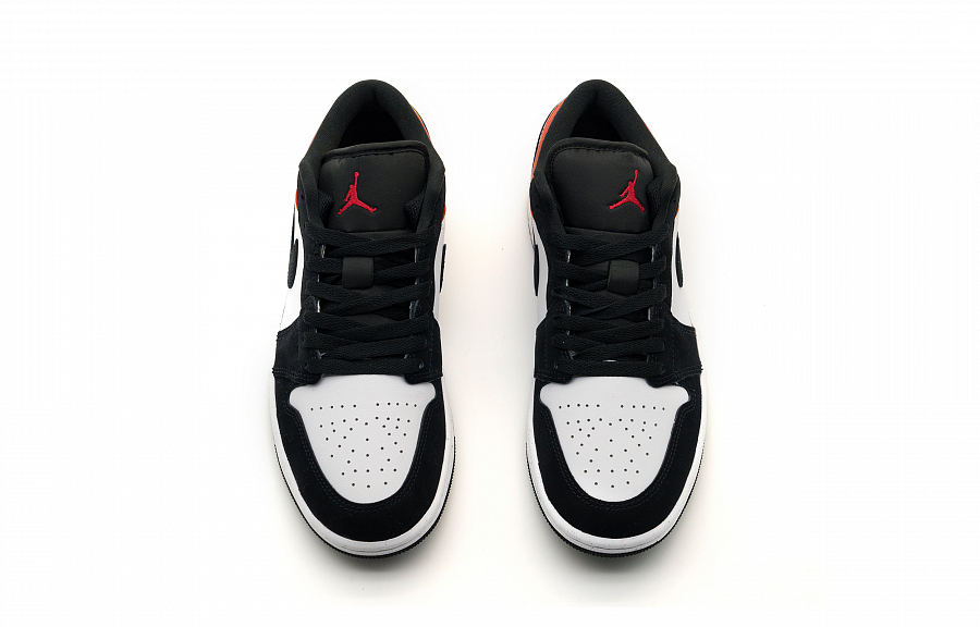 Jordan Air Jordan 1 Low Top Skateboard Shoes Unisex Black White Orange купить в интернет-магазине Yoocart с быстрой доставкой по России.