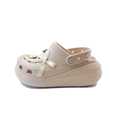 Crocs Heart Knot Clogs Unisex Pink