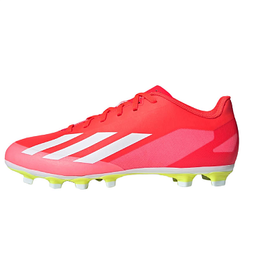 Adidas X Crazyfast.4 MG Multi Ground Cushioning Abrasion Resistant Support Soccer Shoes Unisex Red