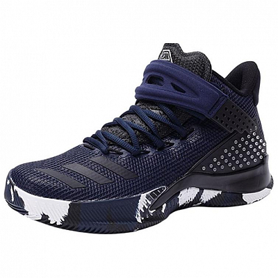 Adidas Ball 365 Anti Slip Wear Resistant Low Top Basketball Shoes Men's Navy Blue