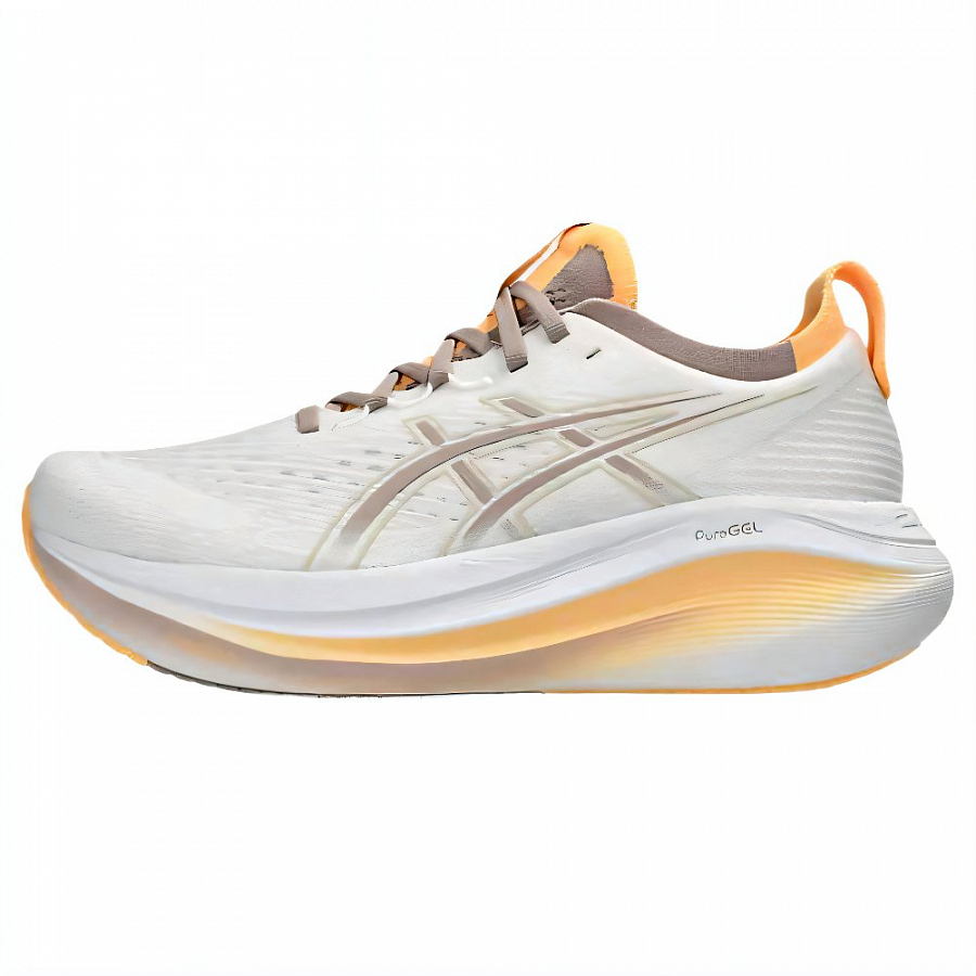 Asics GEL NIMBUS 27 Abrasion Resistant Low Top Running Shoes Women's White Brown купить в интернет-магазине Yoocart с быстрой доставкой по России.