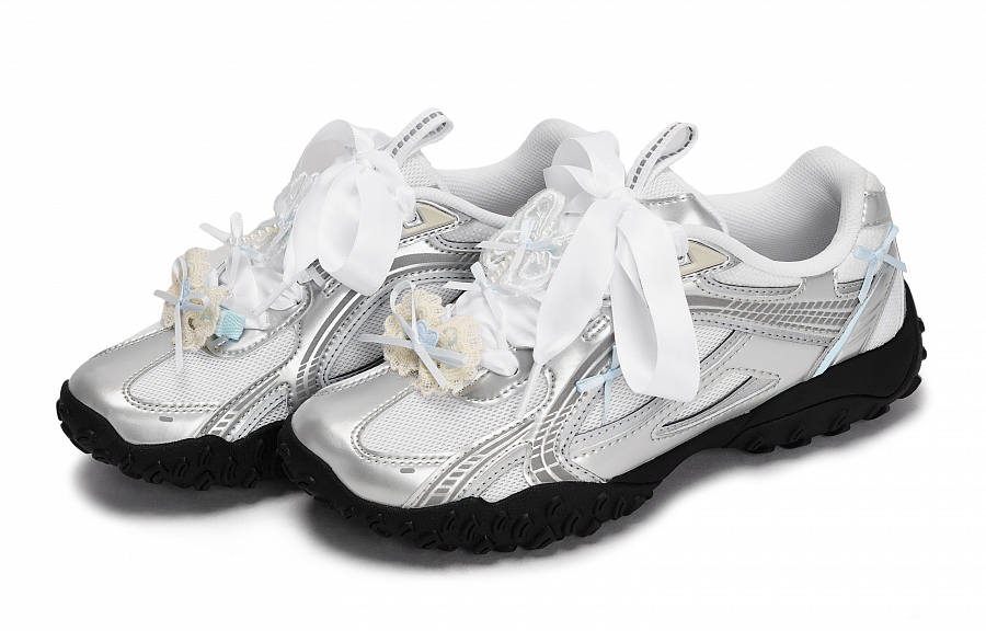 FILA PEBBLE Low Top Casual Shoes Women's Black White Silver Blue купить в интернет-магазине Yoocart с быстрой доставкой по России.