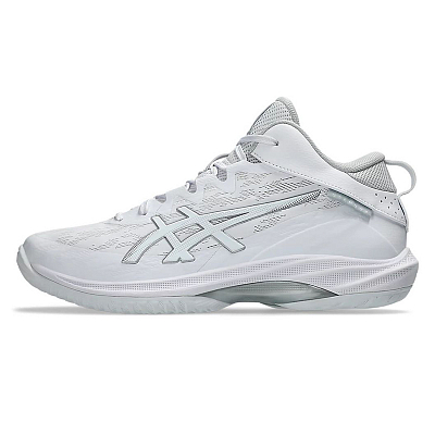 Asics Low Top Basketball Shoes Men's White Gray