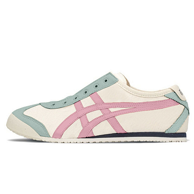 Onitsuka Tiger MEXICO 66 SLIP ON Low Top Casual Shoes Unisex Green Pink