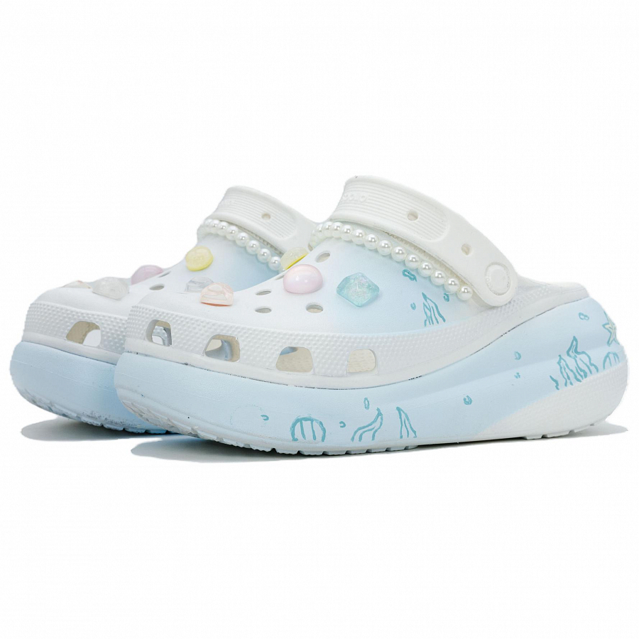 Crocs Crush Clog Sea Dreamy Box Edition Clogs Unisex White купить в интернет-магазине Yoocart с быстрой доставкой по России.