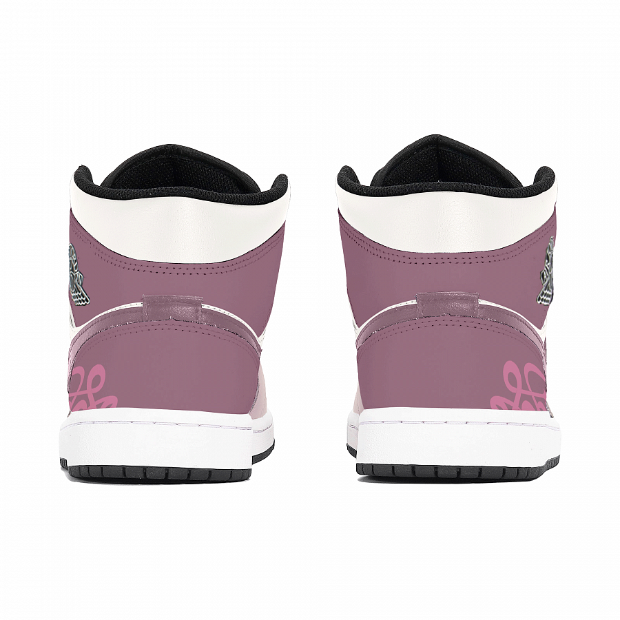 Jordan Air Jordan 1 Abrasion Resistant Cushioning Slip Resistant Mid Top Vintage Basketball Shoes Men's Purple купить в интернет-магазине Yoocart с быстрой доставкой по России.