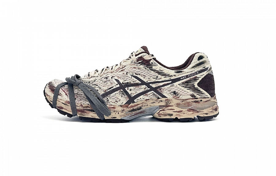 Asics Gel Flux 4 Abrasion Resistant Low Top Running Shoes Unisex Beige White Brown купить в интернет-магазине Yoocart с быстрой доставкой по России.