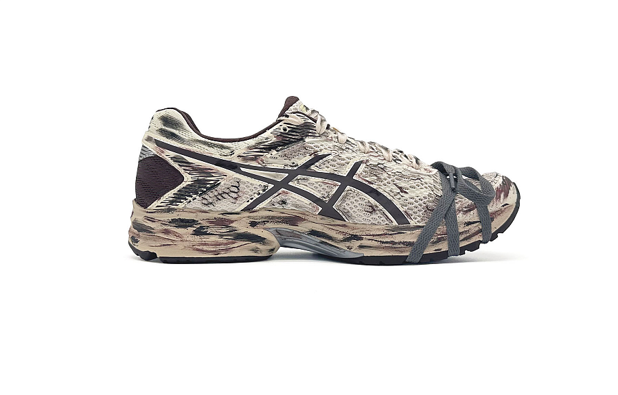 Asics Gel Flux 4 Abrasion Resistant Low Top Running Shoes Unisex Beige White Brown купить в интернет-магазине Yoocart с быстрой доставкой по России.