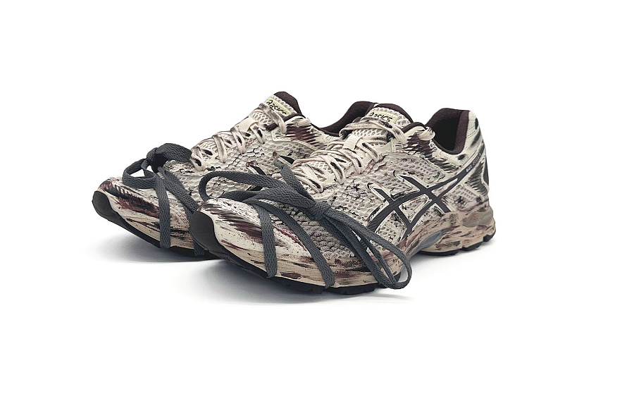 Asics Gel Flux 4 Abrasion Resistant Low Top Running Shoes Unisex Beige White Brown купить в интернет-магазине Yoocart с быстрой доставкой по России.