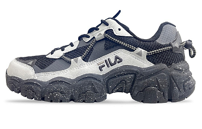 FILA Running Abrasion Resistant Breathable Low Top Casual Shoes Unisex Black