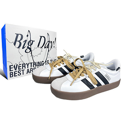 Adidas VL COURT 3.0 Low Top Skateboard Shoes Unisex White