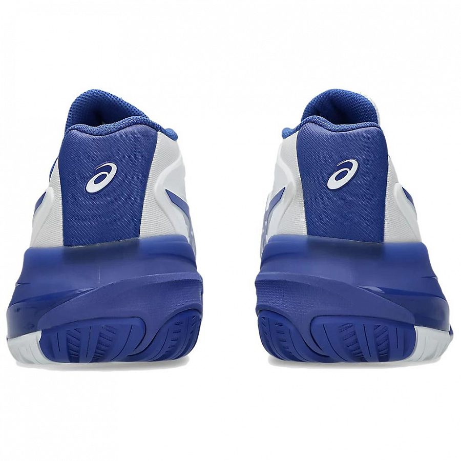 Asics GEL RESOLUTION X Abrasion Resistant Support Low Top Tennis Shoes Men's White Blue купить в интернет-магазине Yoocart с быстрой доставкой по России.