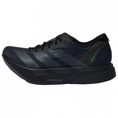 Adidas Adizero Adios Pro 4 Cushioning, Slip Resistant, Abrasion Resistant Support Low Top Running Shoes Men's Black