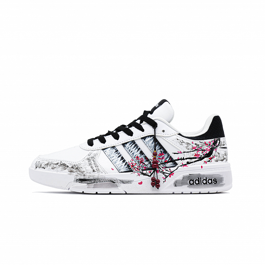Adidas Neo Courtbeat Plum Elegance And Ink Journey Shock Absorbers Low Top Skateboard Shoes Unisex Black White купить в интернет-магазине Yoocart с быстрой доставкой по России.