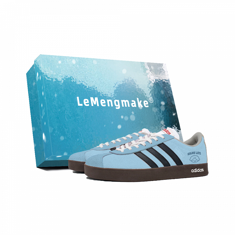 Adidas VL COURT 2.0 Lemon Joy Cushioning, Wear Resistant Low Top Skateboard Shoes Unisex Blue Black купить в интернет-магазине Yoocart с быстрой доставкой по России.