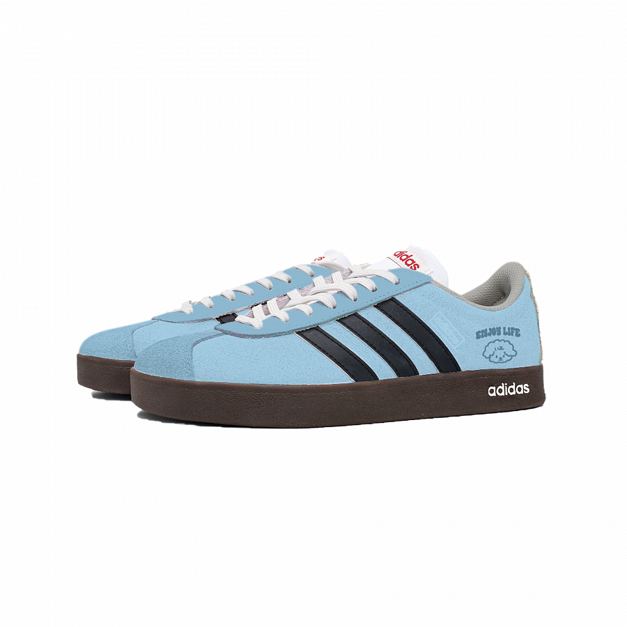 Adidas VL COURT 2.0 Lemon Joy Cushioning, Wear Resistant Low Top Skateboard Shoes Unisex Blue Black купить в интернет-магазине Yoocart с быстрой доставкой по России.