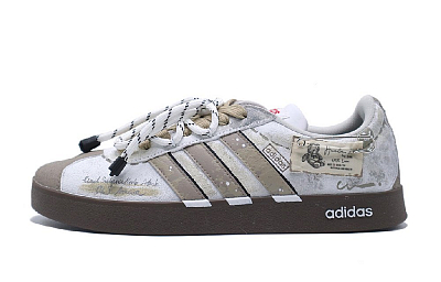 Adidas VL Court 2.0 German Army Trainers Unisex Low Top Yellow/White