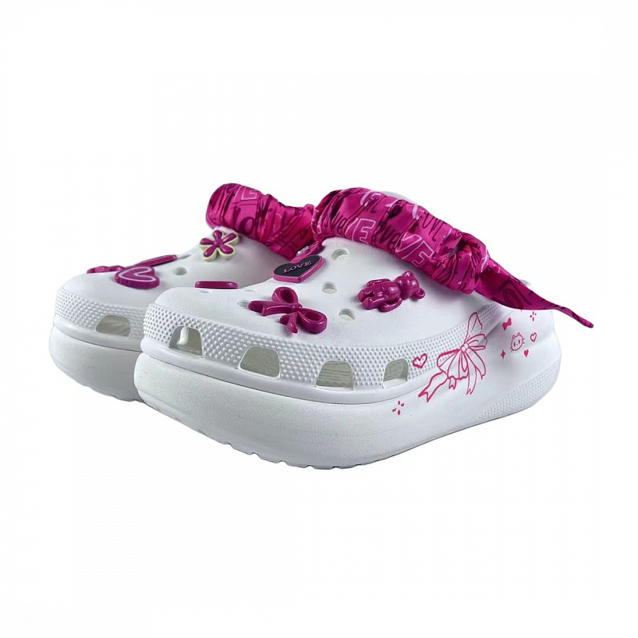 Crocs Crush Clog Clogs Unisex White купить в интернет-магазине Yoocart с быстрой доставкой по России.