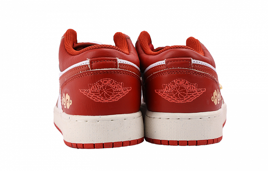 Jordan Air Jordan 1 Anti Slip Wear Resistant Low Top Vintage Basketball Shoes Women's Red White купить в интернет-магазине Yoocart с быстрой доставкой по России.