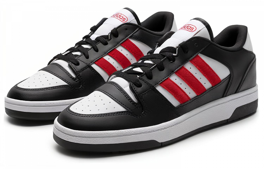 Adidas TURNAROUND LOW Anti-Slip Wear-Resistant Low-Top Basketball Shoes Unisex Black White купить в интернет-магазине Yoocart с быстрой доставкой по России.