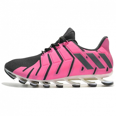 Adidas Springblade Pro Anti Slip Wear Resistant Low Top Running Shoes Unisex Pink Black