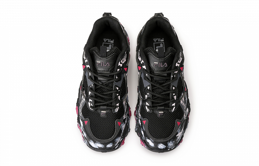 FILA Fluid Classic, Cat Paw Abrasion Resistant Low Top Casual Shoes Unisex Black Pink купить в интернет-магазине Yoocart с быстрой доставкой по России.