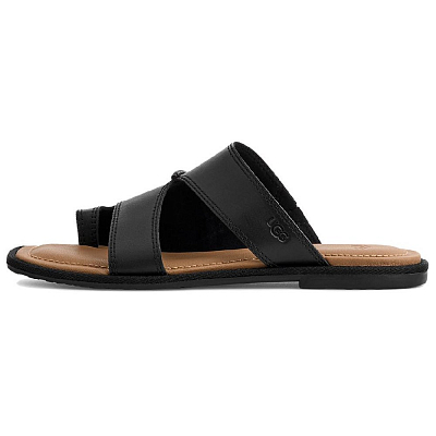 UGG Rubber Sole Abrasion Resistant Slide Slippers Women's Black