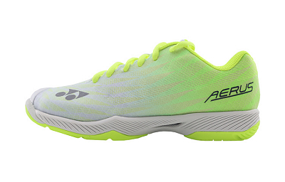 YONEX POWER CUSHION AERUS Low-Top Badminton Shoes Unisex Yellow Gray Loose Fit