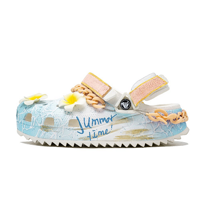 Crocs Hiker Clog Summer Wander, Footprints Created Clogs Unisex Blue