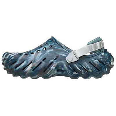 Crocs Ripple Marble Pattern Clogs Men's Dark Blue