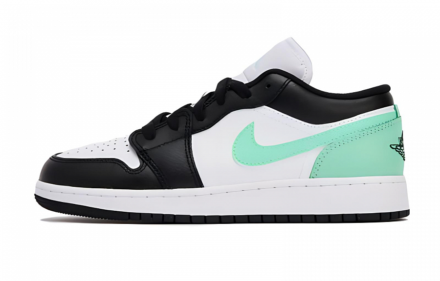 Jordan Air Jordan 1 Carrot Milk Green Slip Resistant Low Top Vintage Basketball Shoes Men's Black White купить в интернет-магазине Yoocart с быстрой доставкой по России.