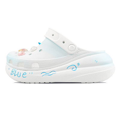 Crocs Crush Clog Clogs Women's White Blue