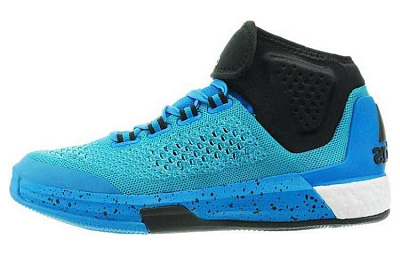 Adidas Crazylight Boost Cushioning Abrasion Resistant Breathable Mid Top Casual Running Shoes Men's Blue