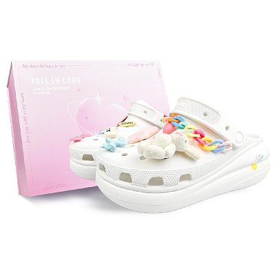 Crocs Crush Clog Clogs Unisex White