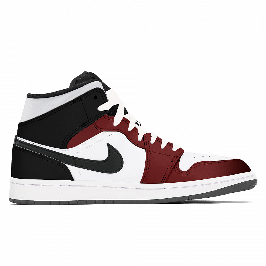 Jordan Air Jordan 1 Abrasion-Resistant Mid-Top Vintage Basketball Shoes Unisex Red купить в интернет-магазине Yoocart с быстрой доставкой по России.