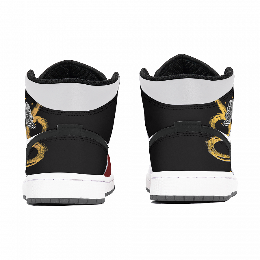 Jordan Air Jordan 1 Abrasion-Resistant Mid-Top Vintage Basketball Shoes Unisex Red купить в интернет-магазине Yoocart с быстрой доставкой по России.