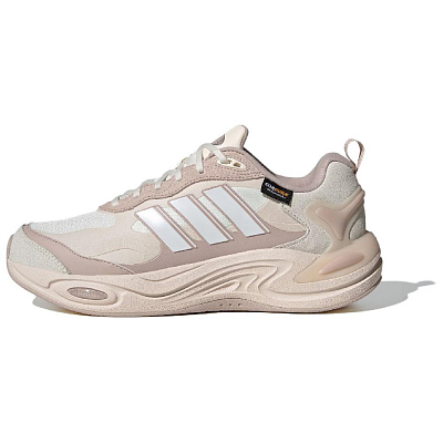Adidas CLIMAWARM Cushioning Warm Low-Top Running Shoes Women's White Pink