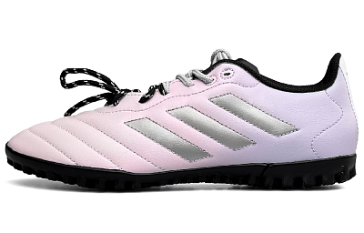 Adidas GOLETTO 8 TF Rubber Broken Studs Wear-Resistant Soccer Shoes Unisex Pink Purple