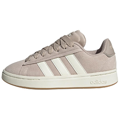 Adidas GRAND COURT ALPHA Anti-Slip Wear-Resistant Low-Top Tennis Shoes Women's Pink White