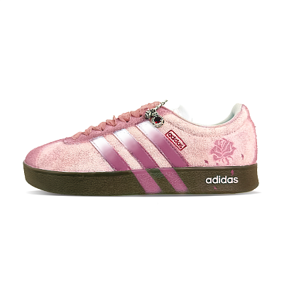 Adidas VL COURT 2.0 Lifestyle Rose Hymn Wear resistant And Lightweight Low Top Skateboard Shoes Unisex Pink Purple