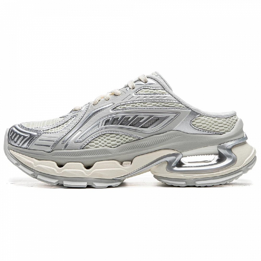 LiNing Wrap-toe Slippers Women's Gray Beige Silver купить в интернет-магазине Yoocart с быстрой доставкой по России.