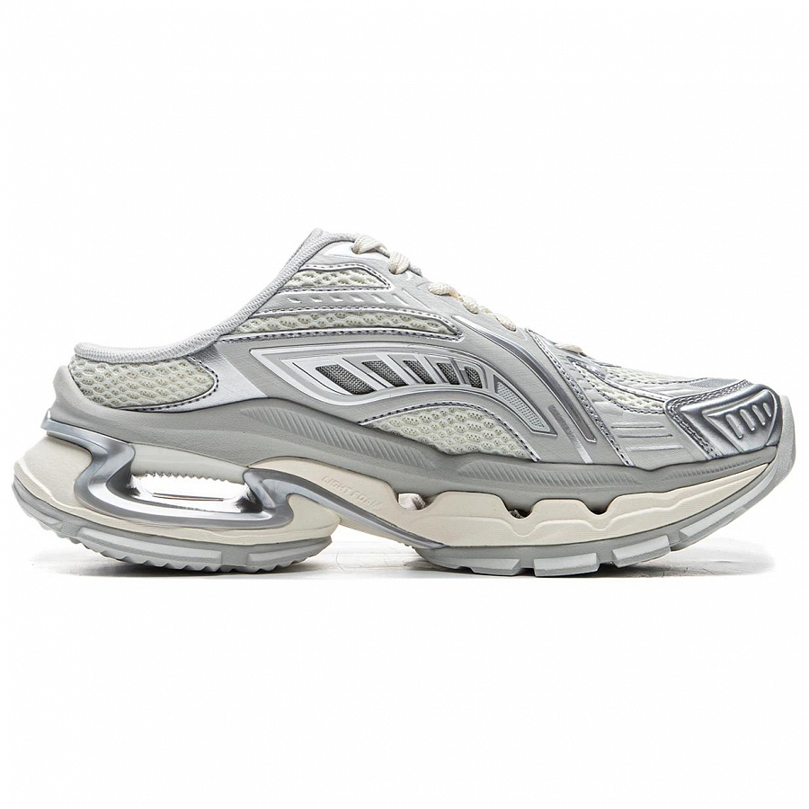 LiNing Wrap-toe Slippers Women's Gray Beige Silver купить в интернет-магазине Yoocart с быстрой доставкой по России.