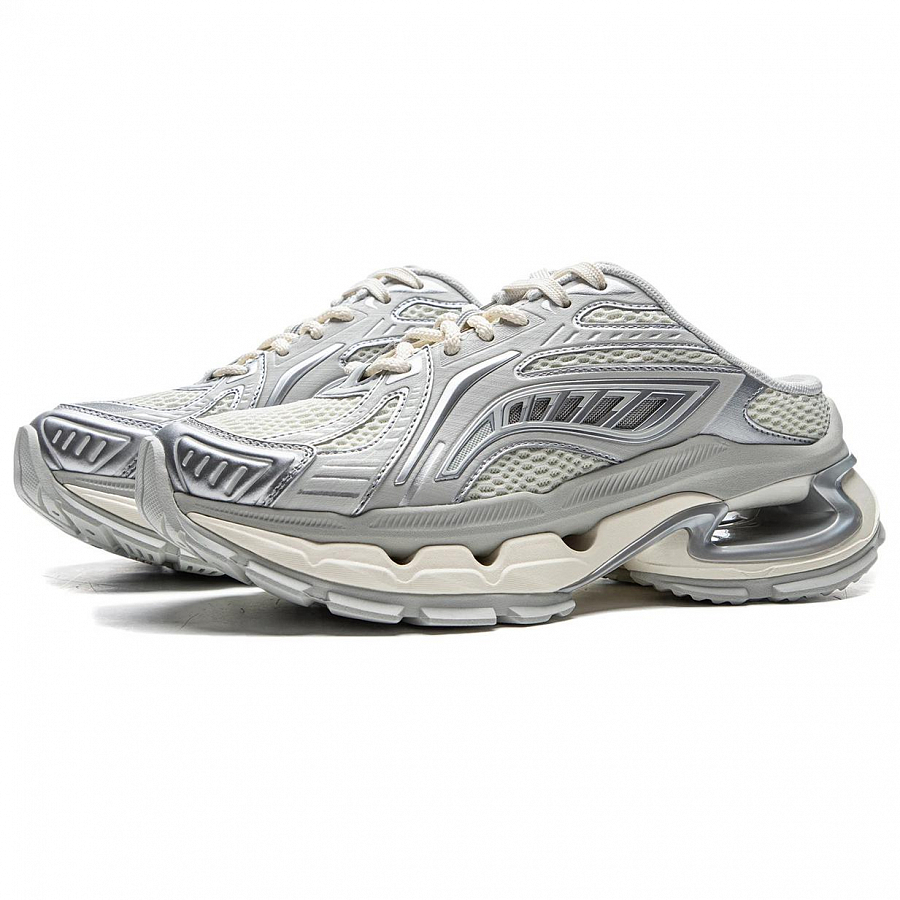 LiNing Wrap-toe Slippers Women's Gray Beige Silver купить в интернет-магазине Yoocart с быстрой доставкой по России.