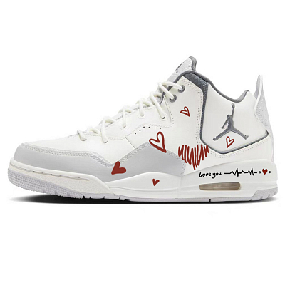 Jordan Courtside 23 Vintage Basketball Shoes Men Mid Top White/Gray
