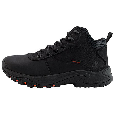 Timberland Anti-Slip Wear-Resistant Mid-Top Trekking Shoes Men's Black