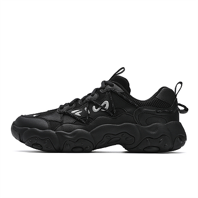 FILA FLUID 6 Abrasion Resistant, Breathable, Lightweight Low Top Casual Shoes Men's Black